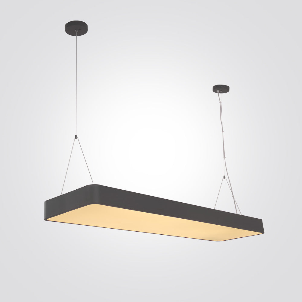 מנורת תלייה מלבנית סול שחור| לבן