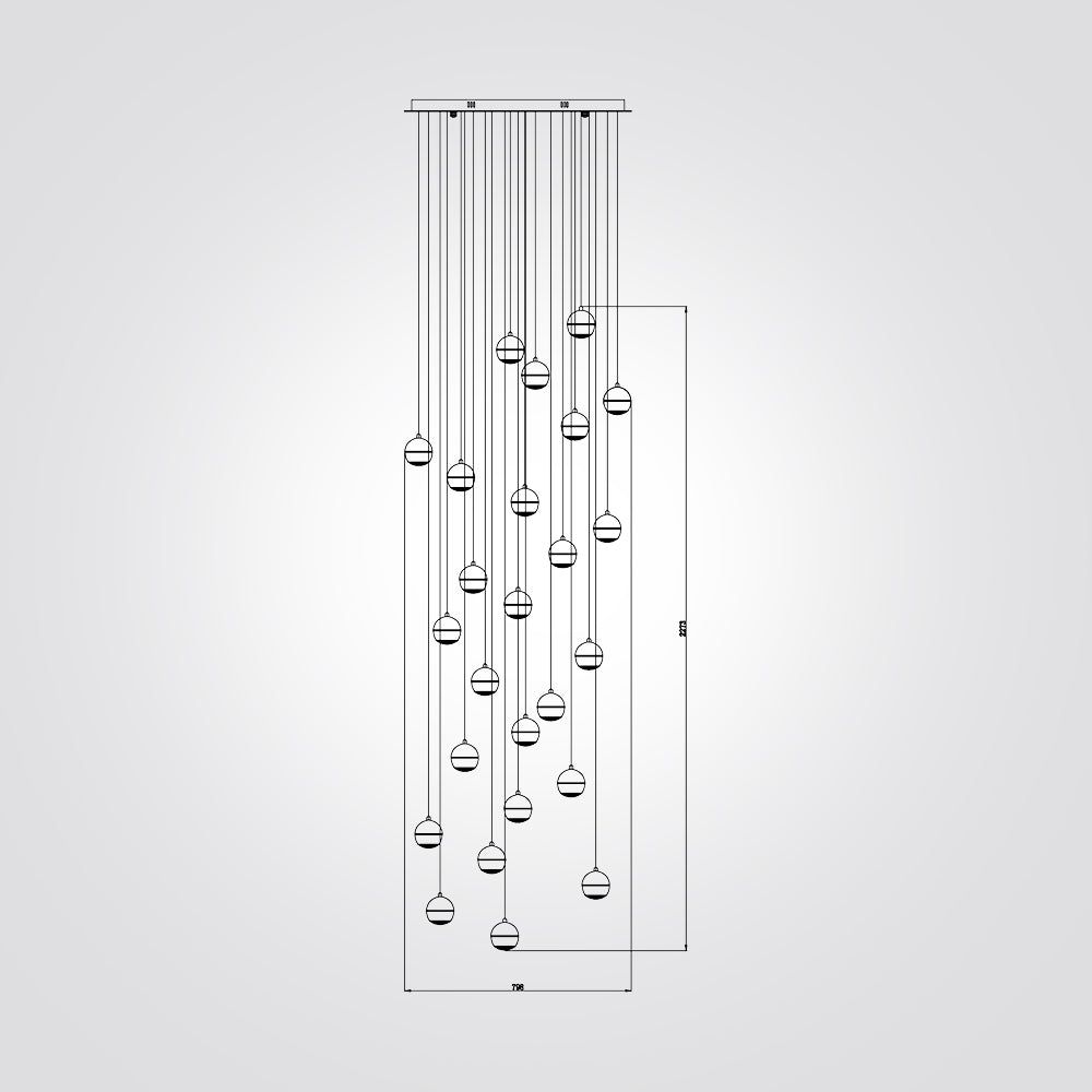 מנורת תלייה לאנטיס| 25*5W