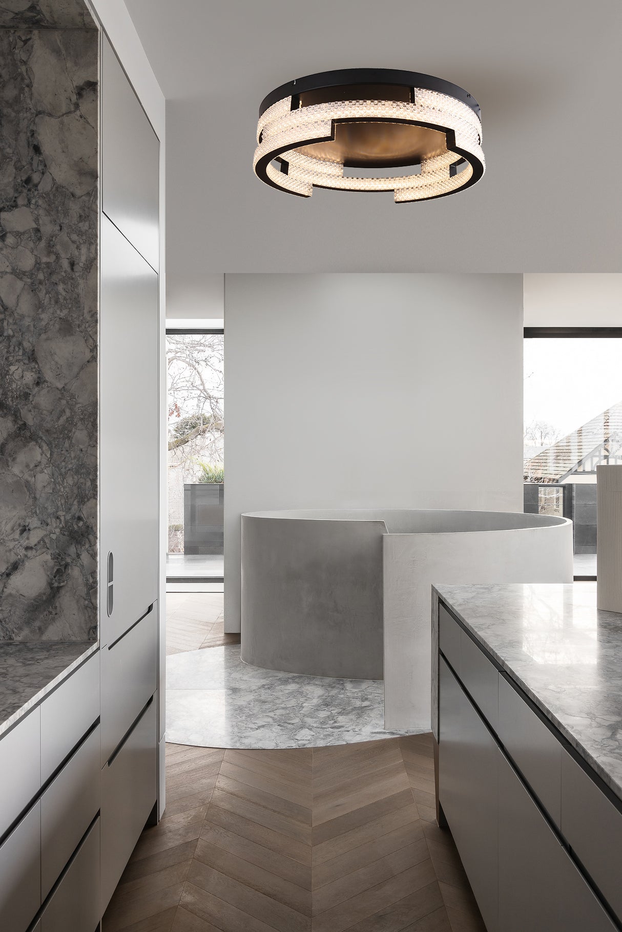 צמוד תקרה קריסטל ברקת דגם C