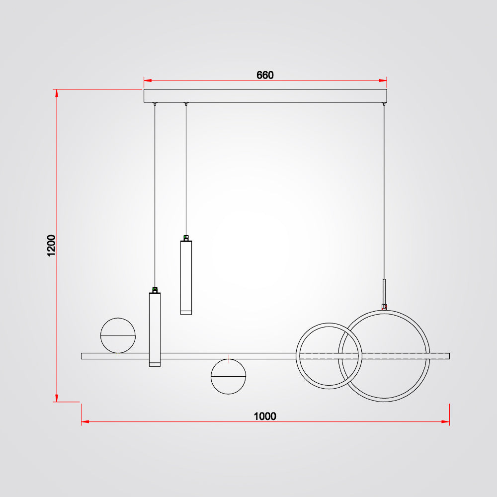 מנורת תלייה מלאבו שחור שילוב פליז דגם B