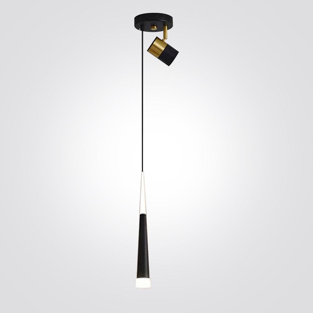 מנורת תלייה זאפירה + ספוט מתכוונן דגם| A