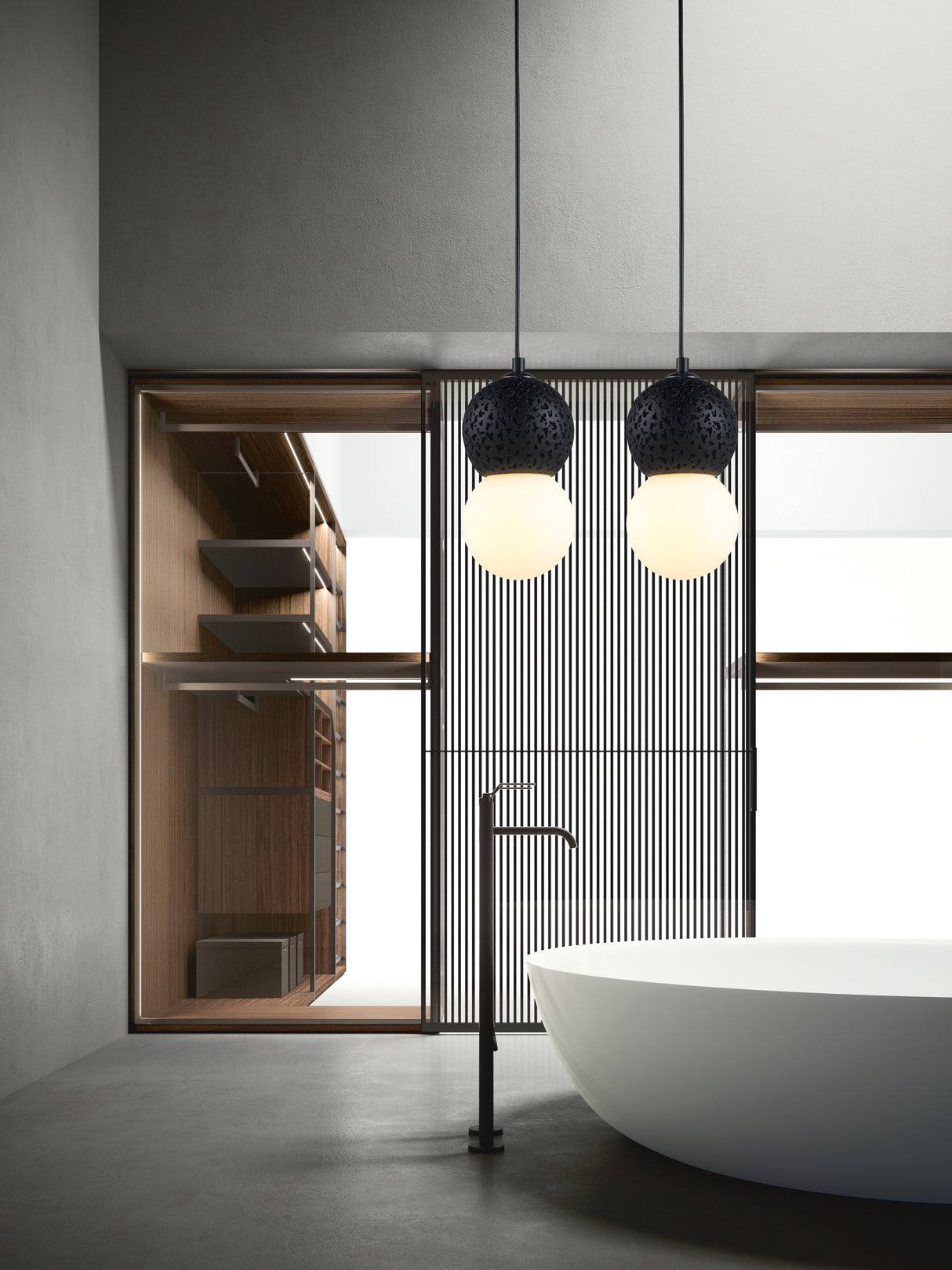 מנורת תליה מריבה| שחור