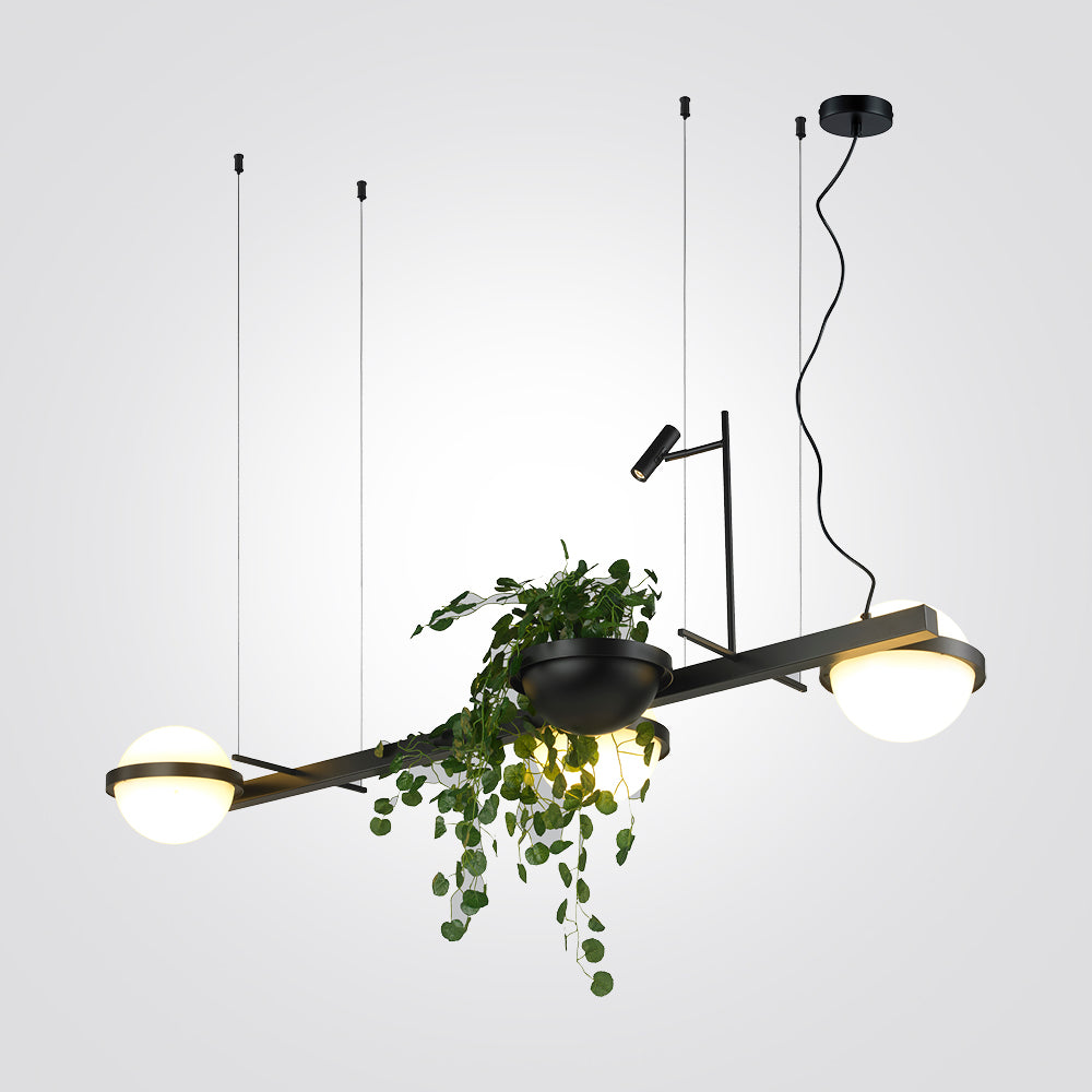 מנורת תליה גוליה+אדנית לצמחי נוי