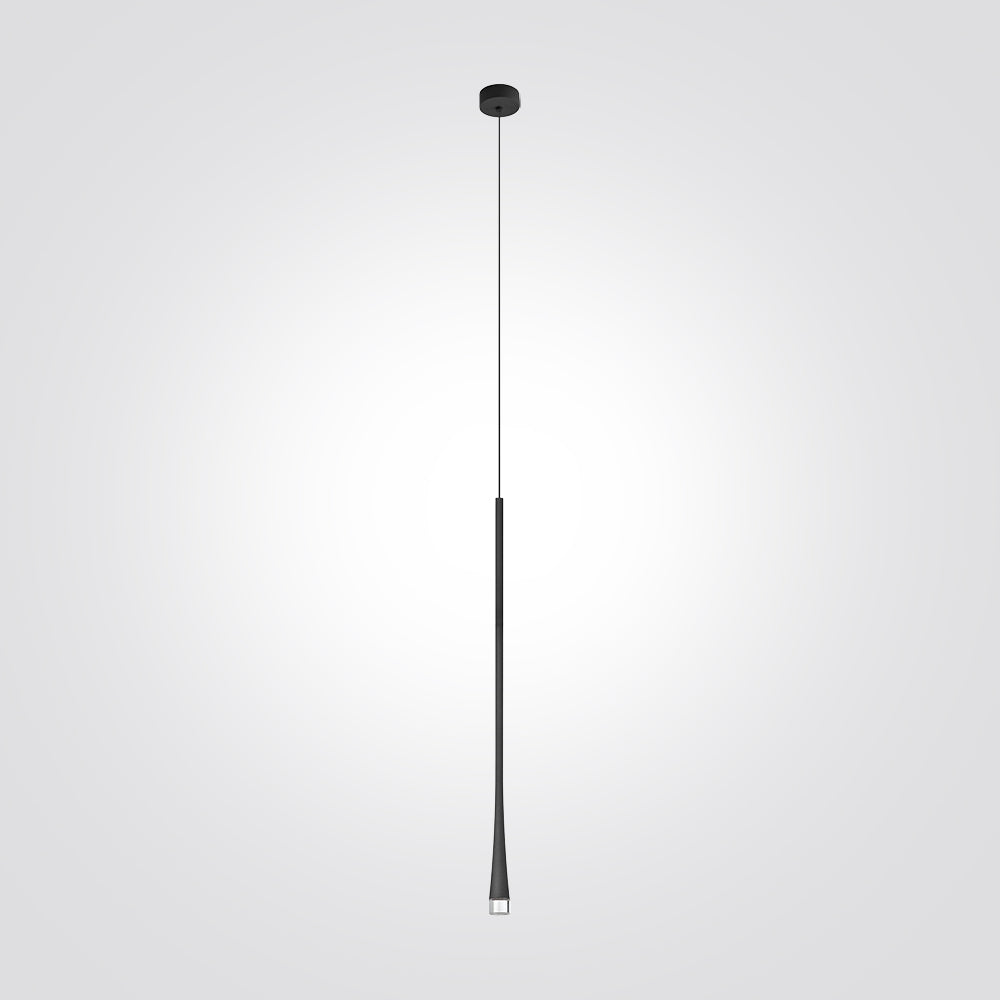 מנורת תלייה צילינדר שאטל ארוך 6W שחור| לבן