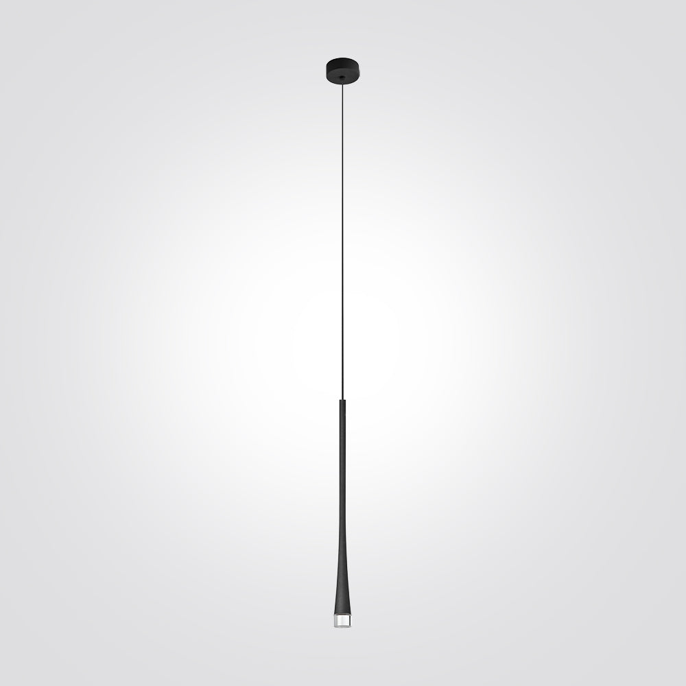 מנורת תלייה צילינדר שאטל קצר 6W שחור| לבן