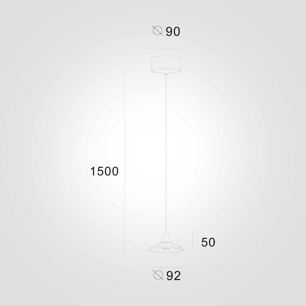 מנורת תליה סהרה לד 6W שחור| לבן