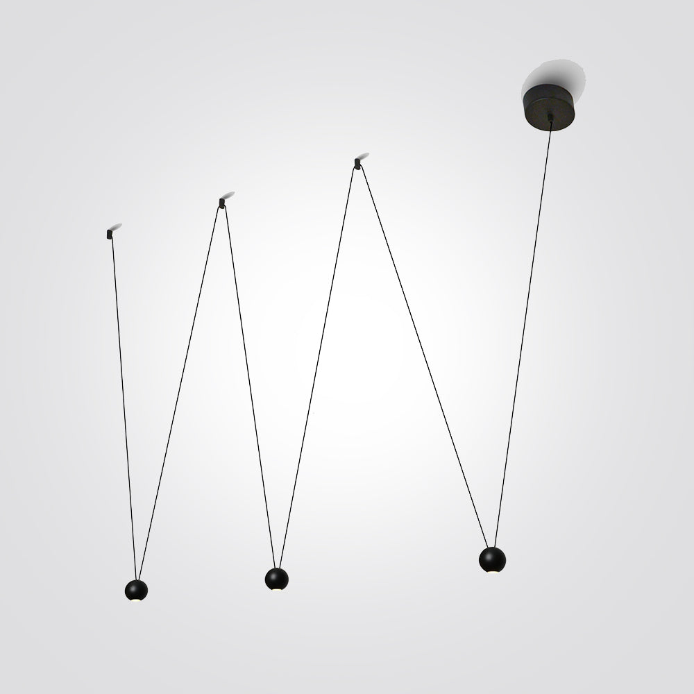 מנורת תלייה לוליינים דאסטר לד שלישייה