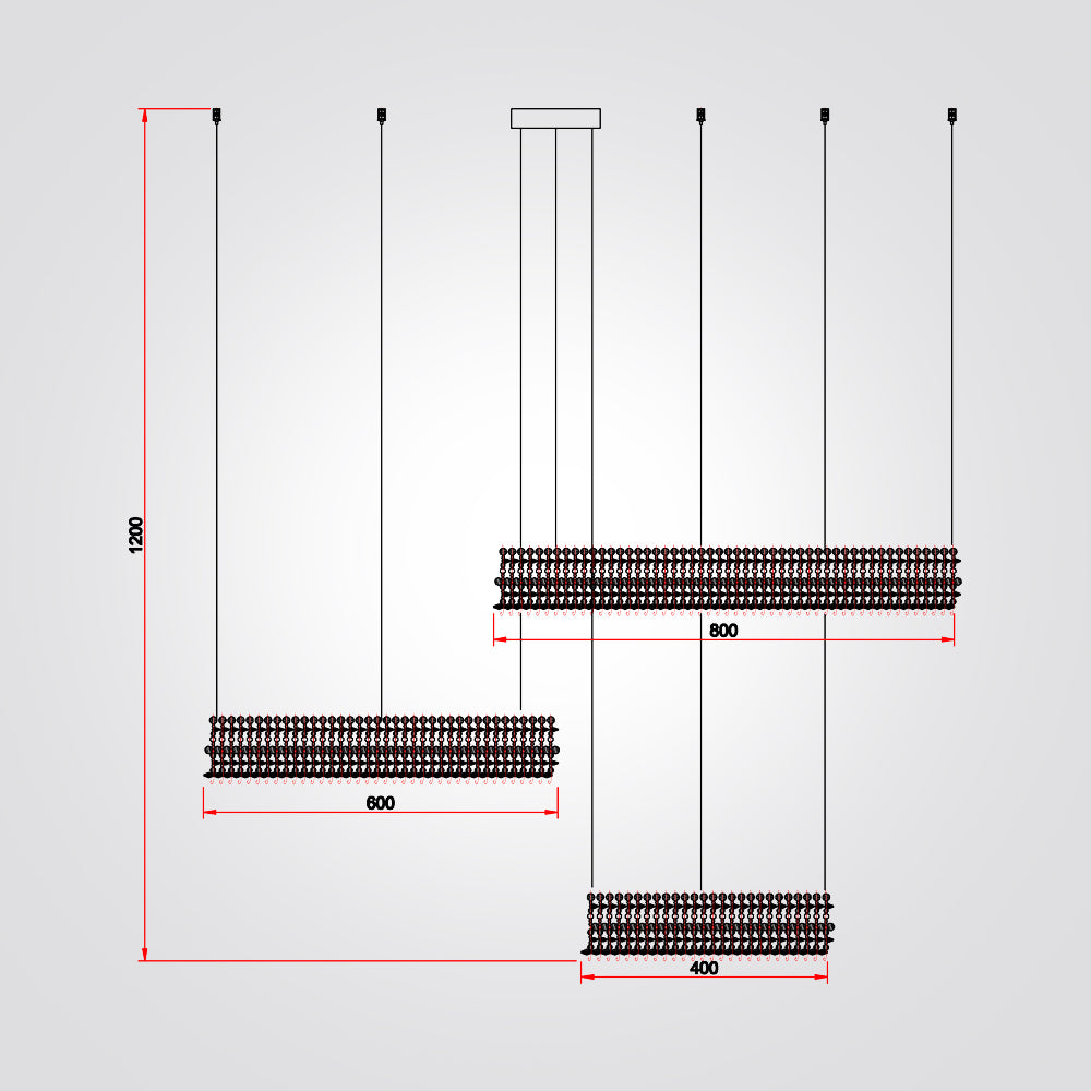 מנורת תליה צלנגר רינג לד | Φ40+ Φ60+Φ80