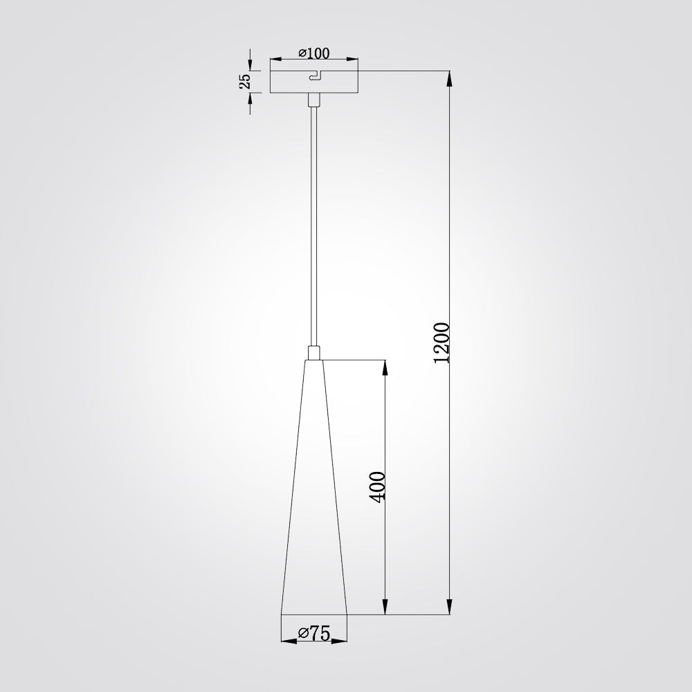מנורת תליה קורה| זהב