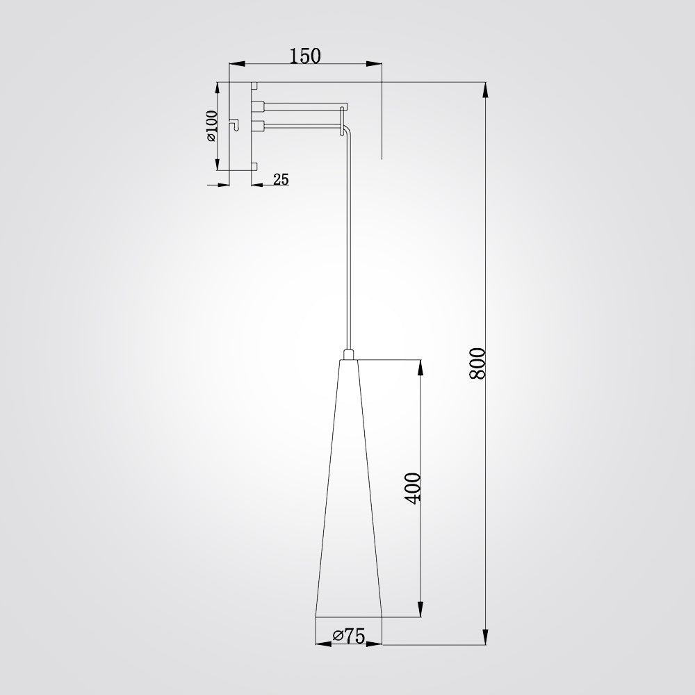 מנורת קיר קורה| זהב