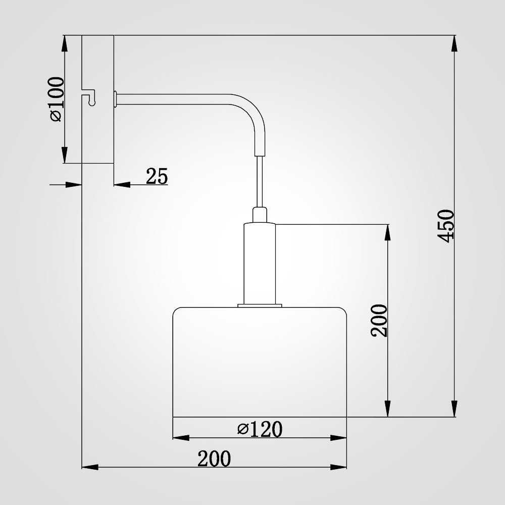 מנורת קיר שרייד דגם|BW
