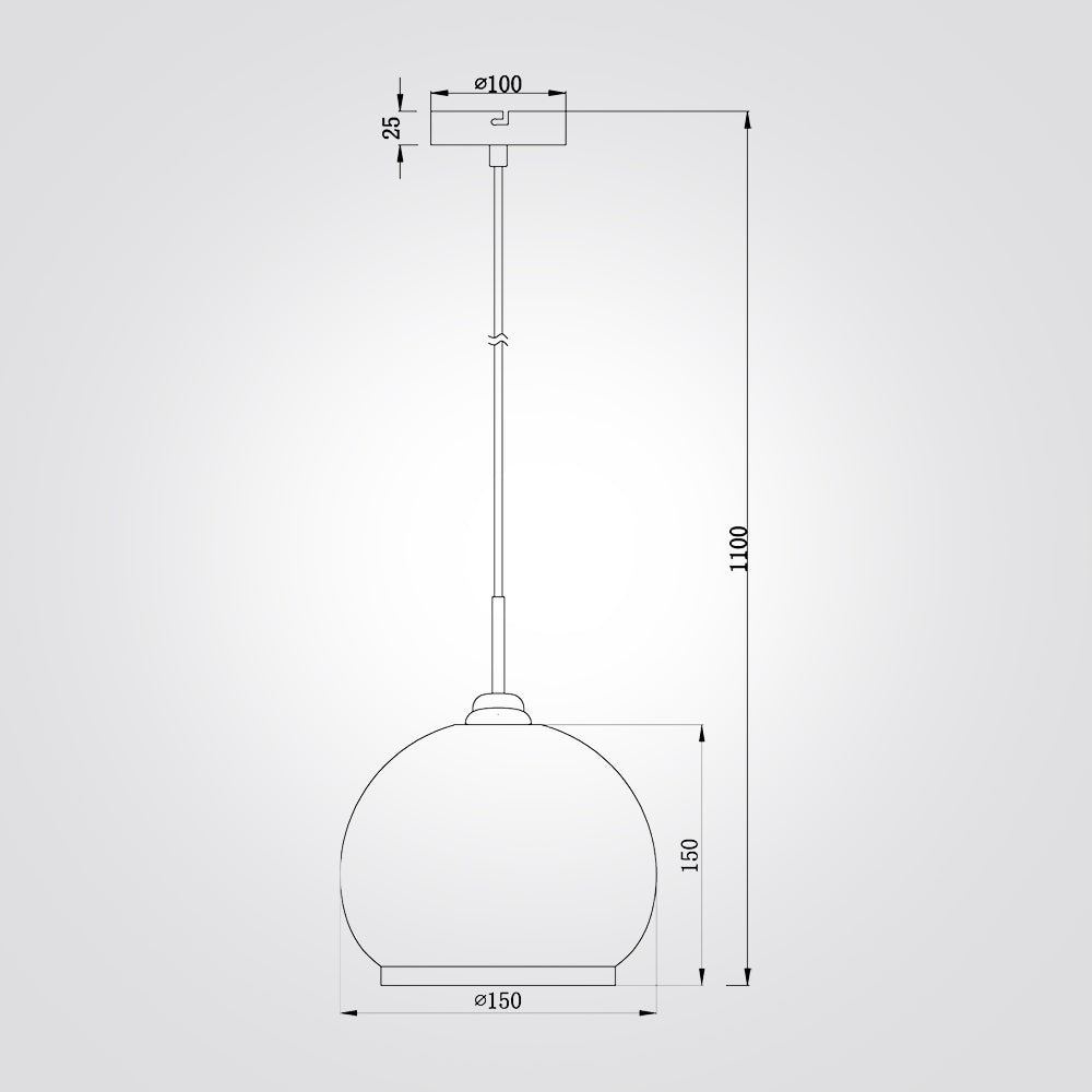 מנורת תליה אקורד רוז גולד| בודד