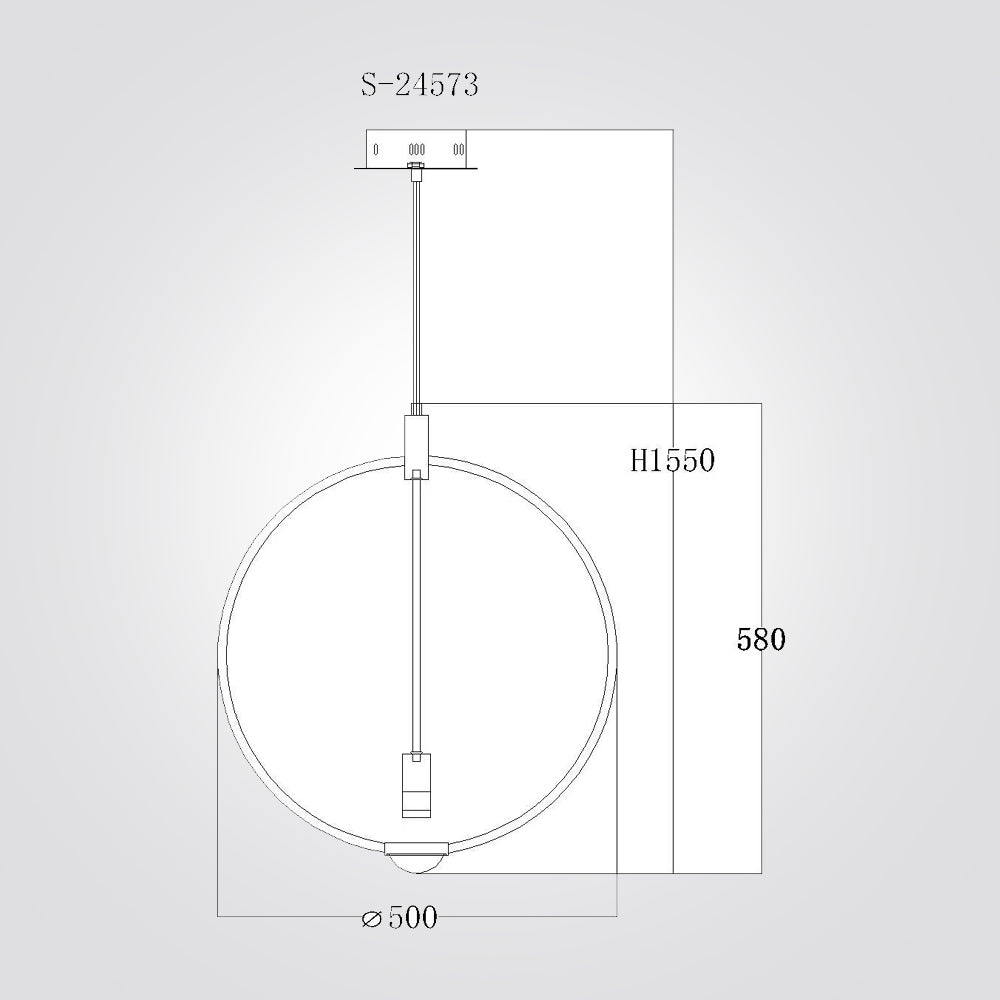 מנורת תליה ראסל לד| פליז