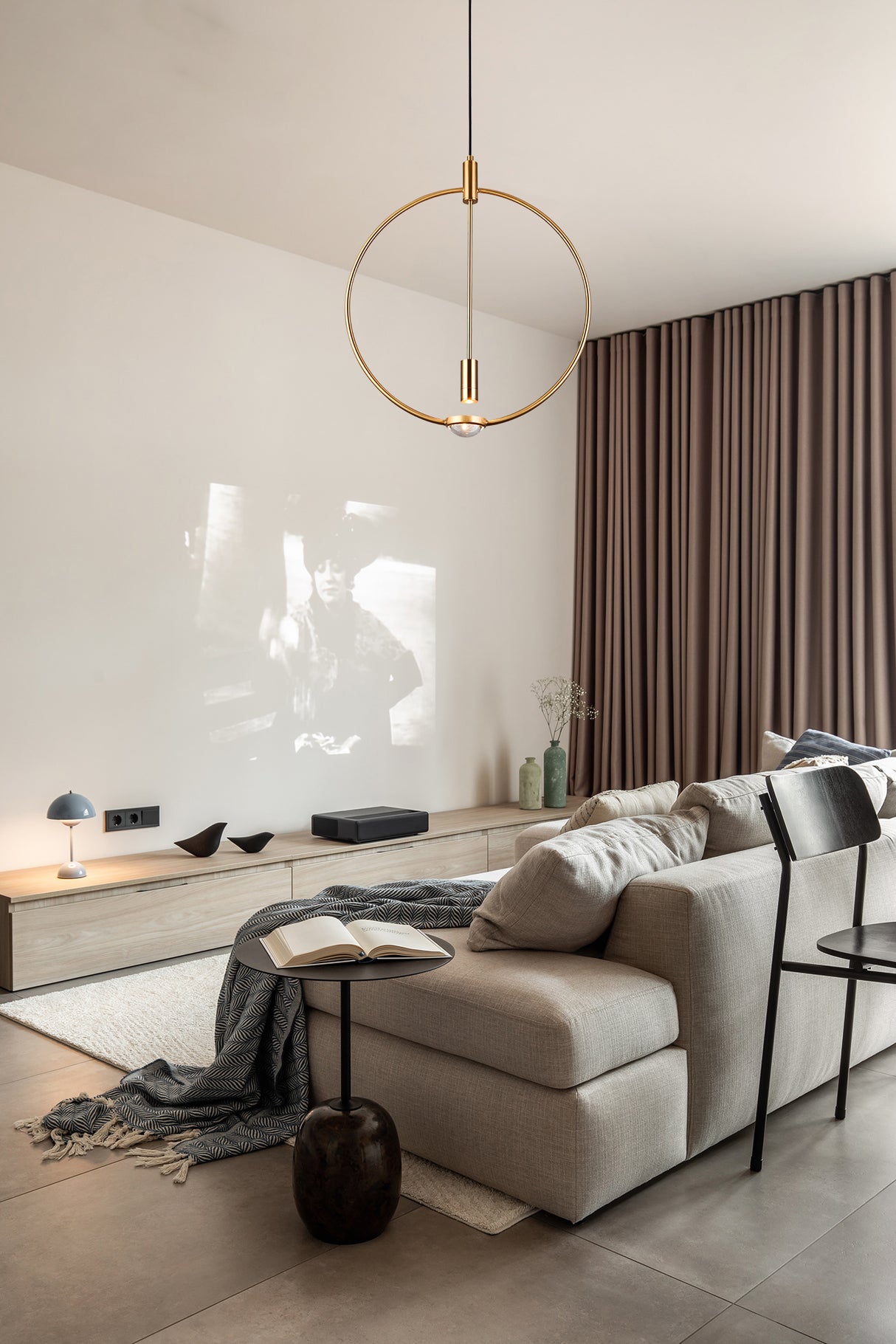 מנורת תליה ראסל לד| פליז