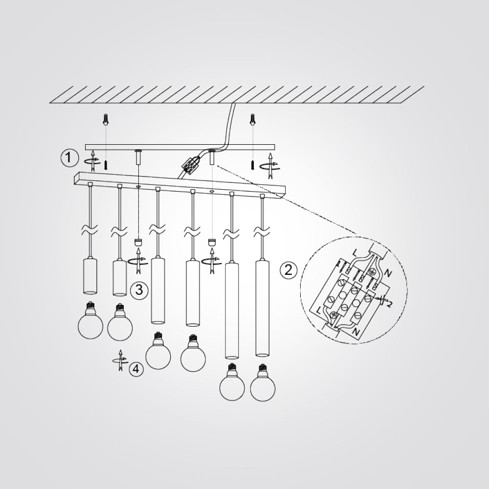 מנורת תלייה עץ שישייה אורן