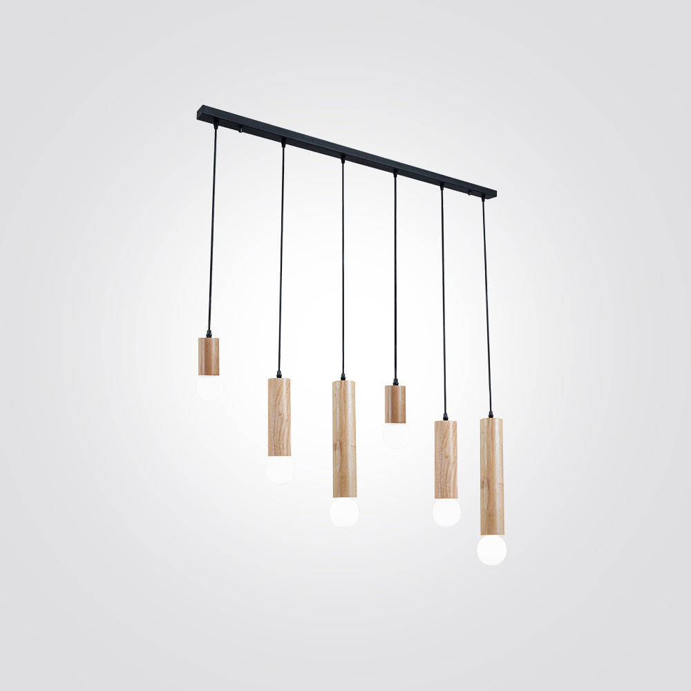 מנורת תלייה עץ שישייה אורן