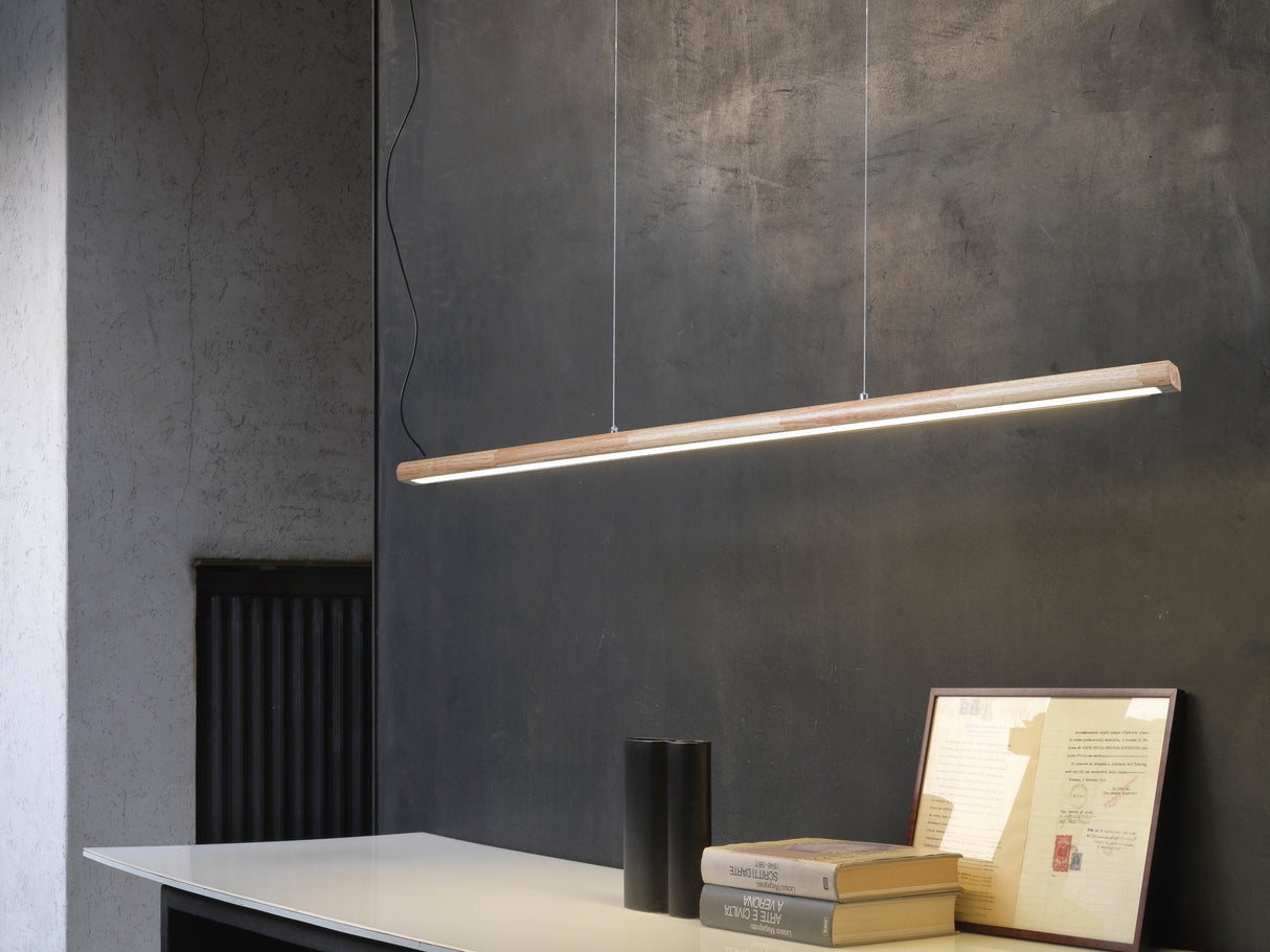 מנורת תלייה עץ אקליפטוס דגם C