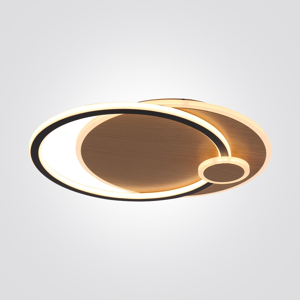 צמוד תקרה טאקומה לד| שחור+עץ| Φ43| Φ64| CCT