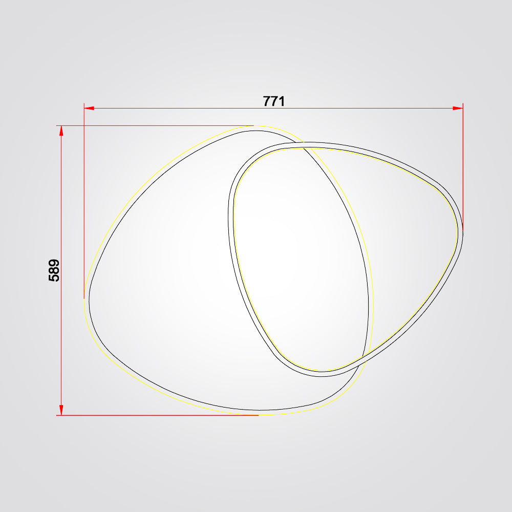 צמוד תקרה לגנזה שחור+ עץ| דגם A