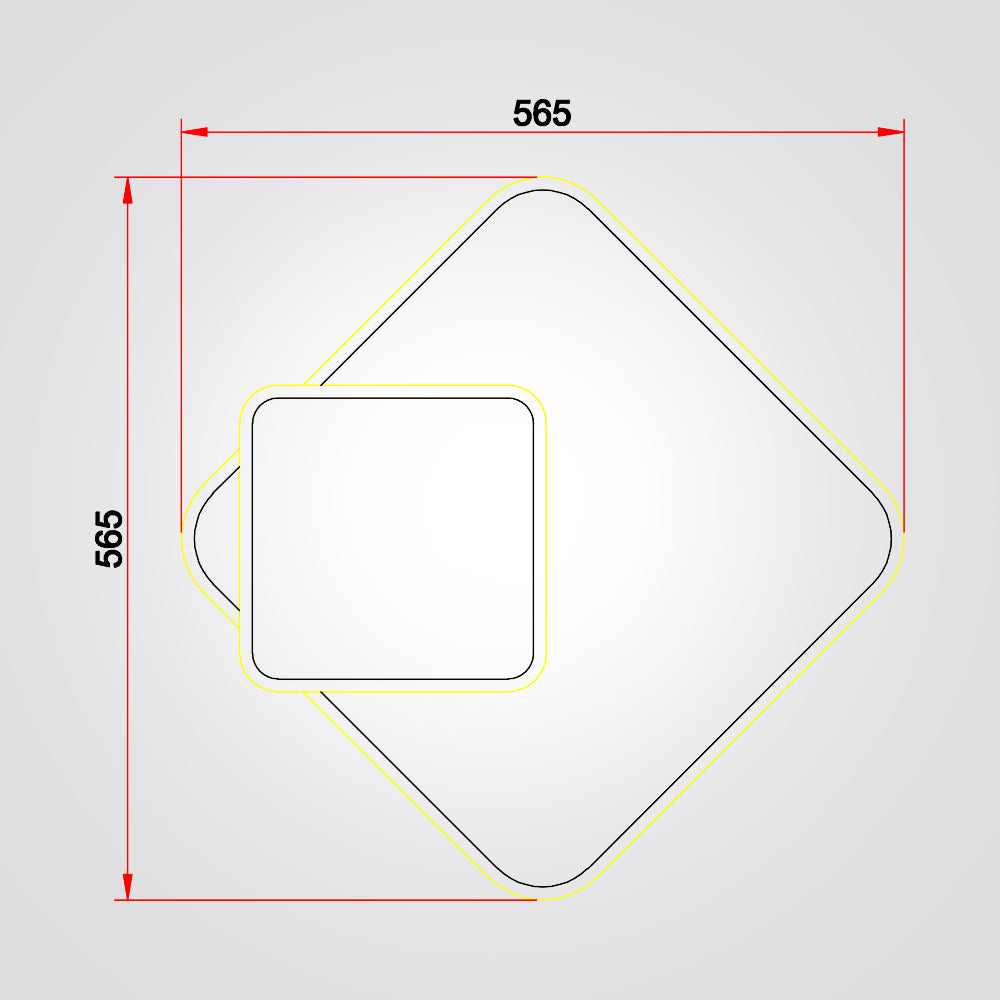 צמוד תקרה לגנזה שחור+ עץ| דגם B