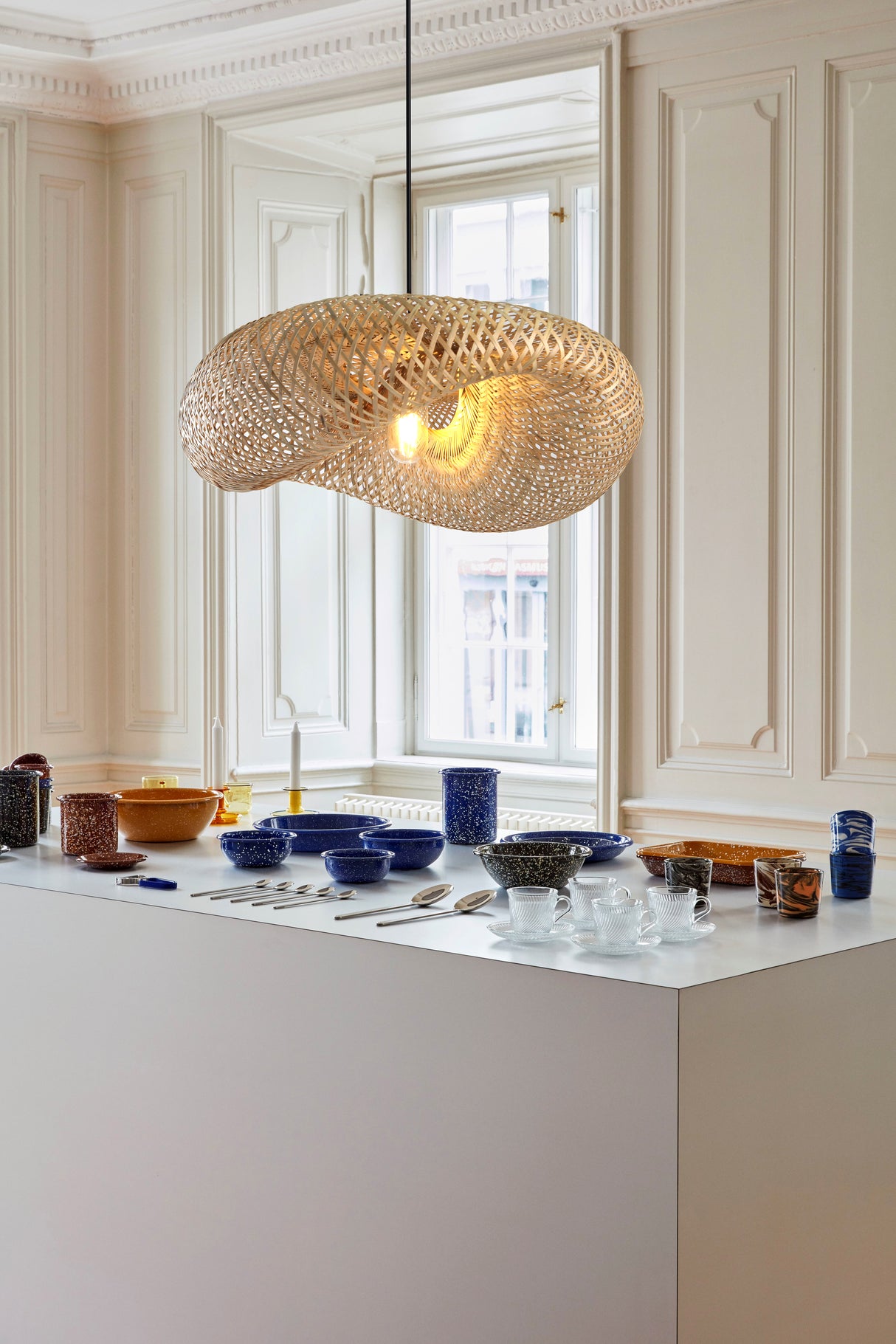 מנורת תלייה נובירה קש דגם|A