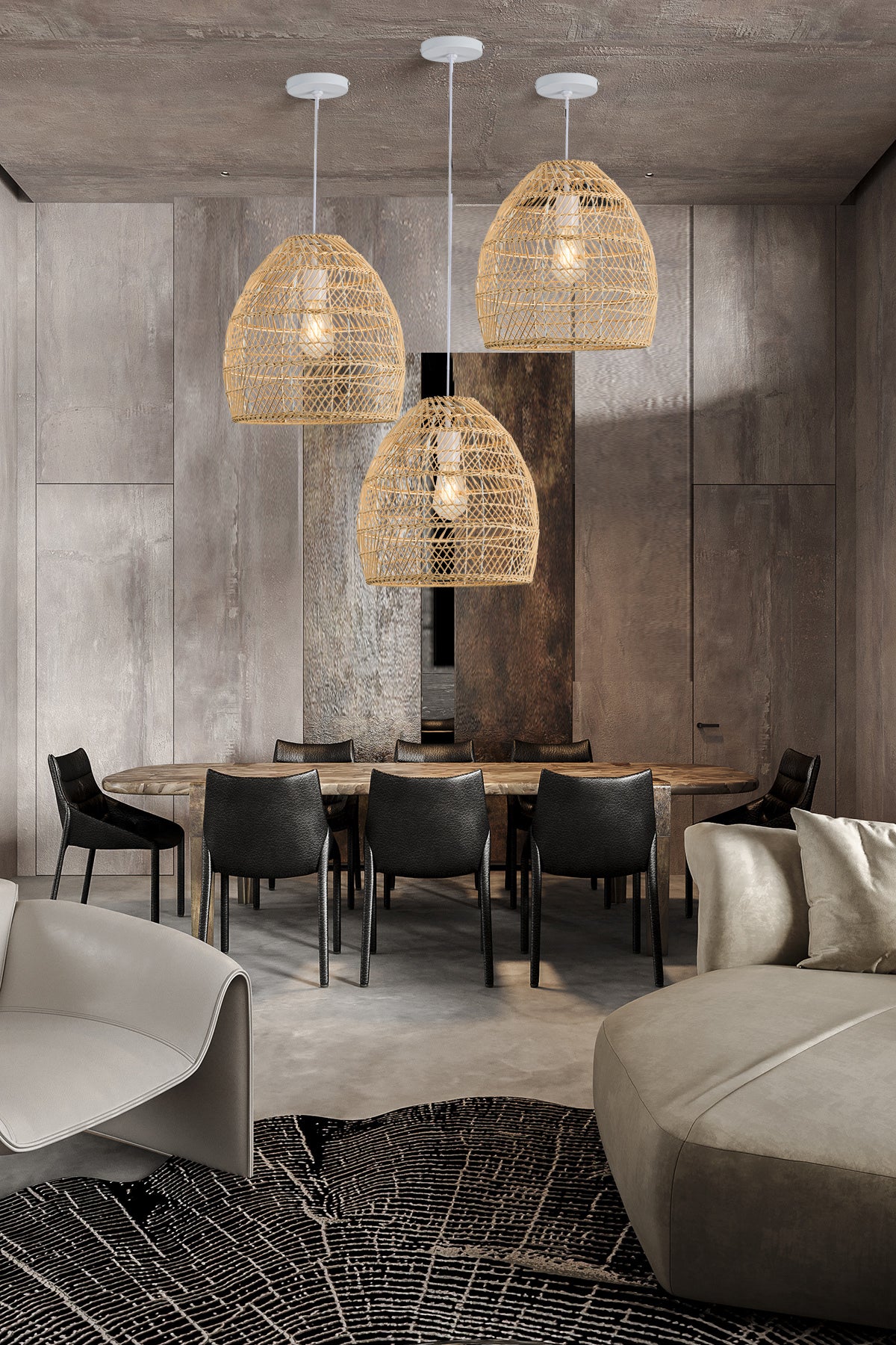 מנורת תלייה קרינה ראטן דגם| C