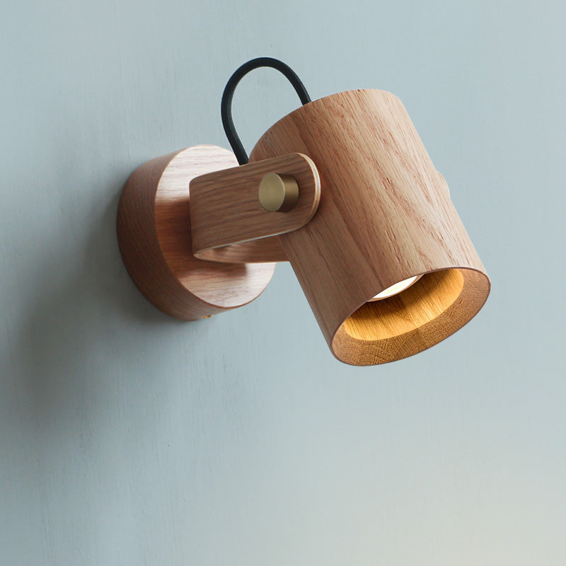 מנורת קיר | תקרה ספוט מתכוונן אלון|עץ |GU10