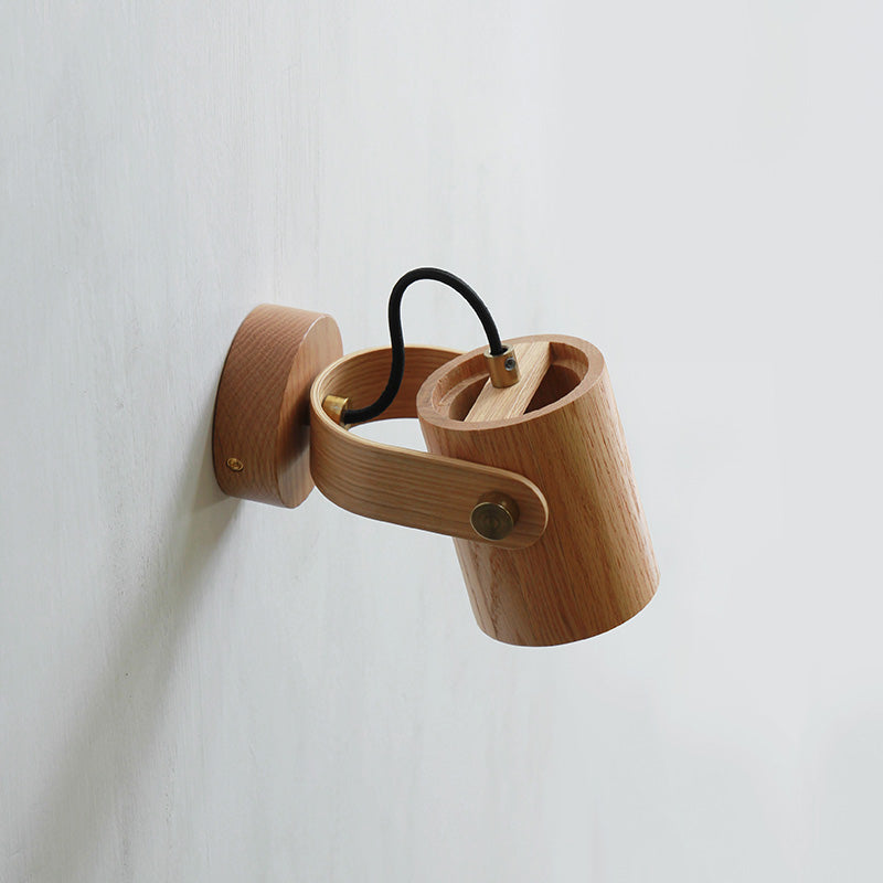 מנורת קיר | תקרה ספוט מתכוונן אלון|עץ |GU10