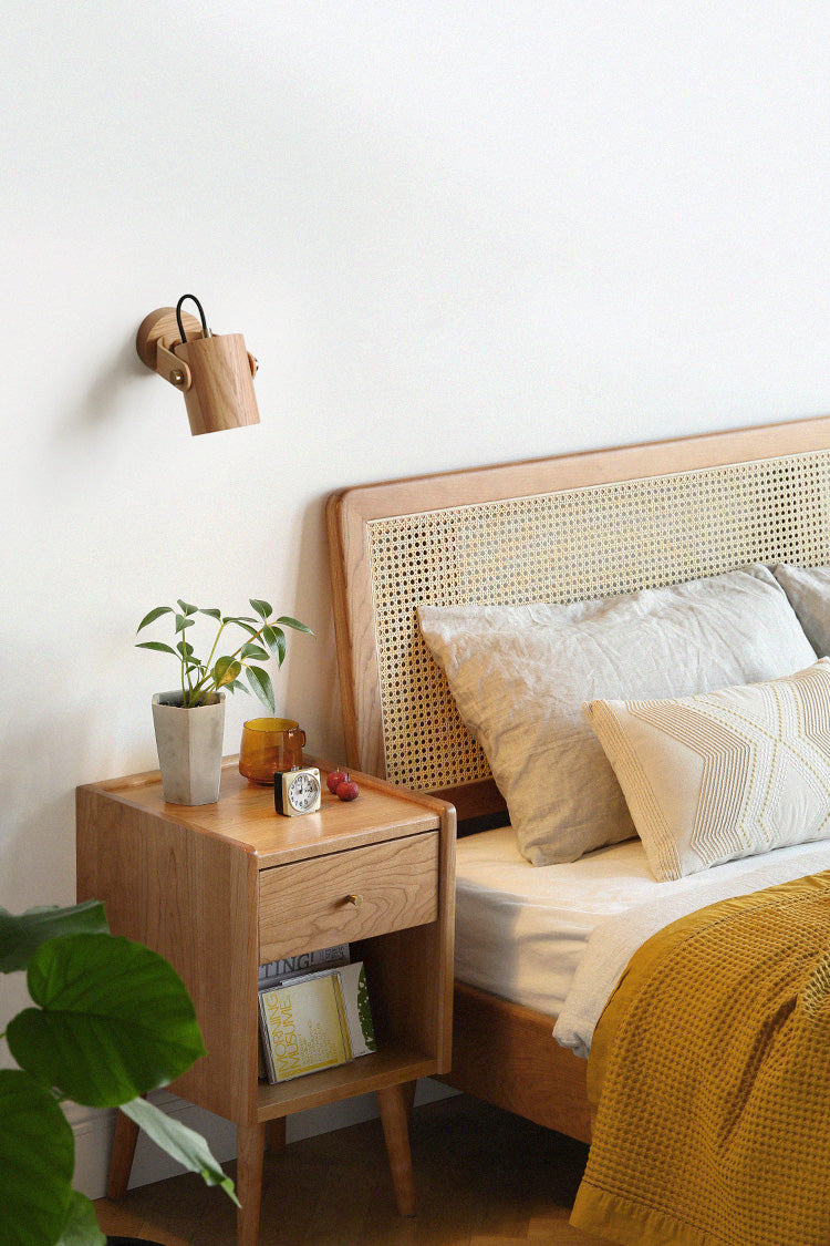 מנורת קיר | תקרה ספוט מתכוונן אלון|עץ |GU10