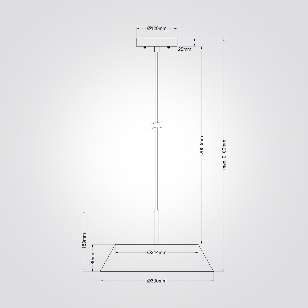 מנורת תלייה נועה לד| עץ