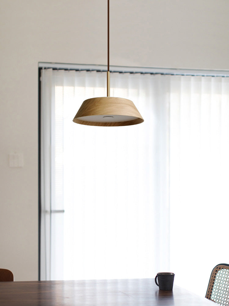 מנורת תלייה נועה לד| עץ