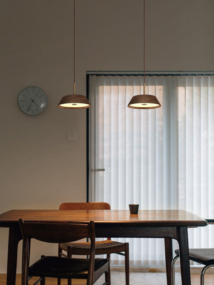 מנורת תלייה נועה לד| עץ