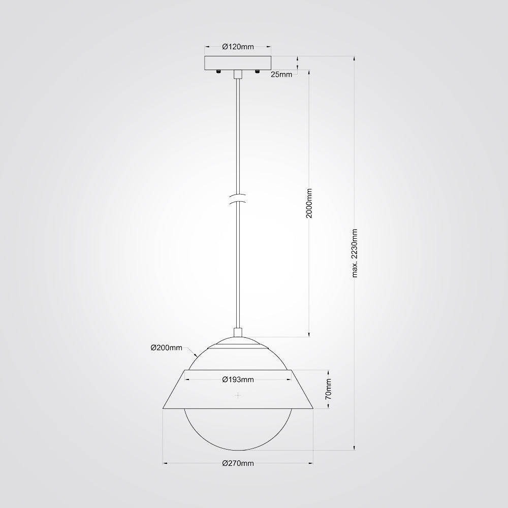 מנורת תלייה סאמי דגם A| עץ