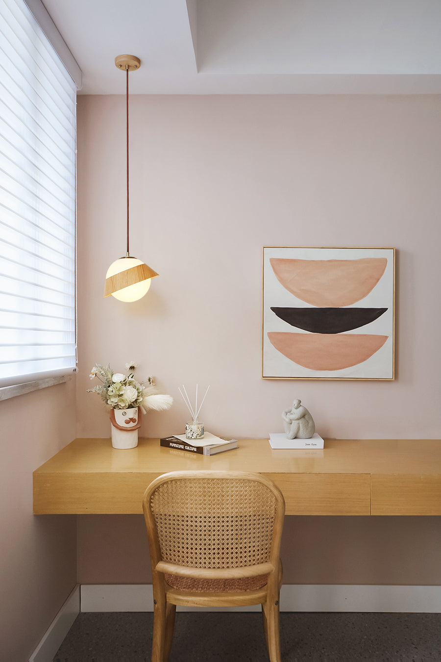 מנורת תלייה סאמי דגם A| עץ