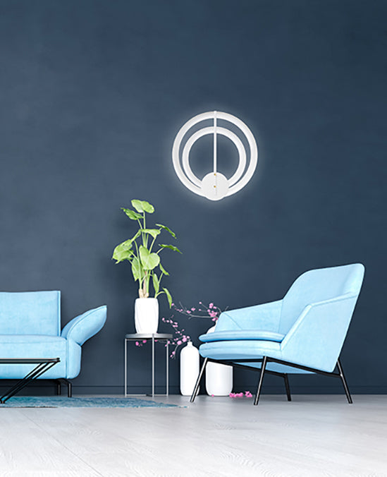 צמוד תקרה פלורוסנט לד| 20W+28W| שחור| פליז| לבן