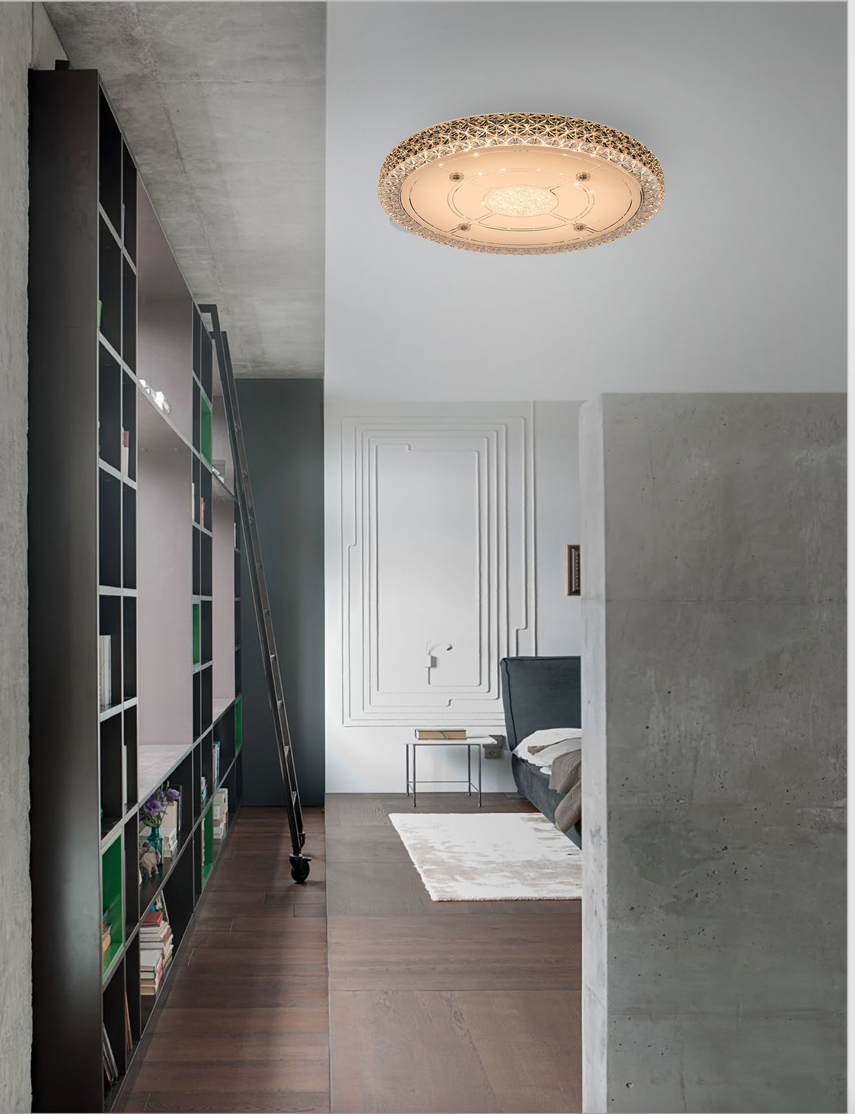 צמוד תקרה צחי לד CCT+ שלט Φ40| Φ60