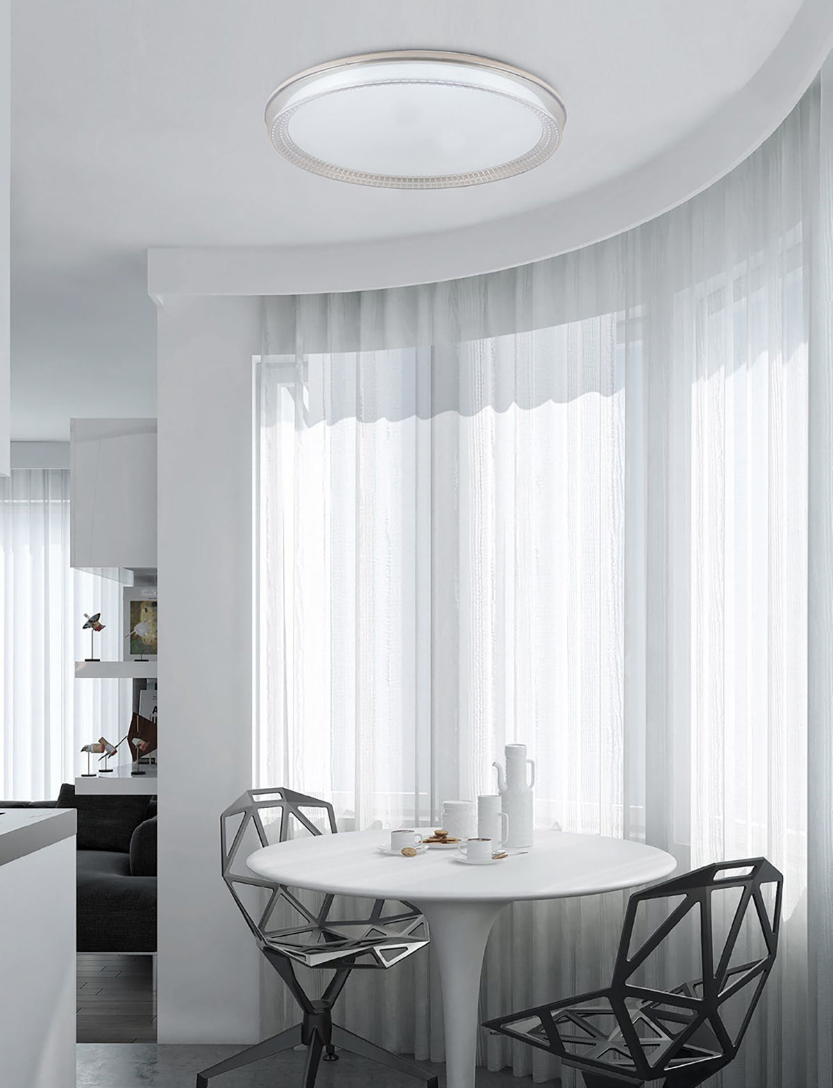 צמוד תקרה דארין לד CCT+ שלט Φ41| Φ51| לבן