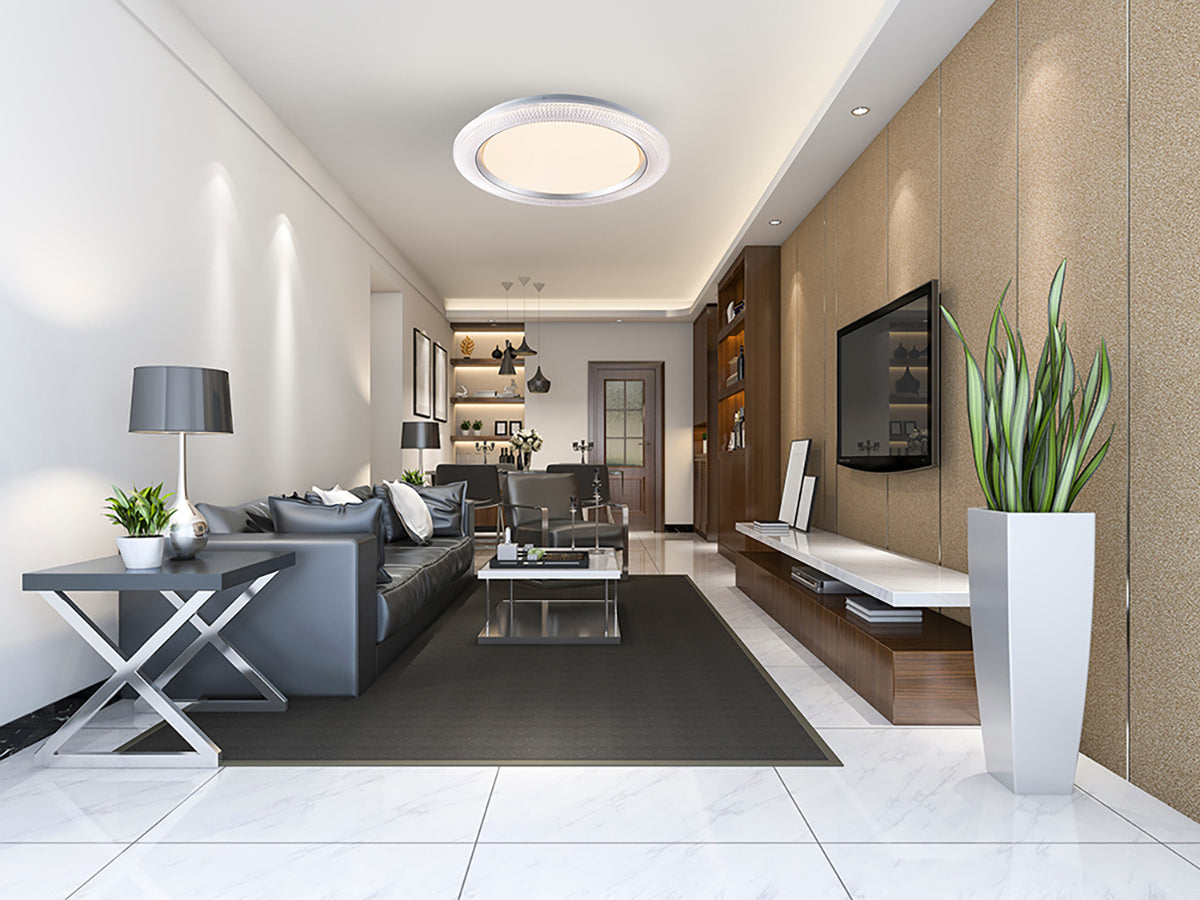 צמוד תקרה נור לד CCT+ שלט Φ40| Φ50| לבן