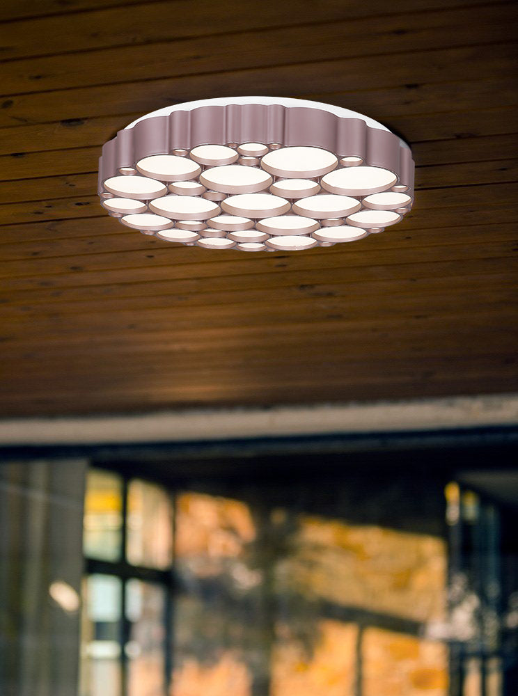 צמוד תקרה ויויאן לד CCT+ שלט Φ50| כרום