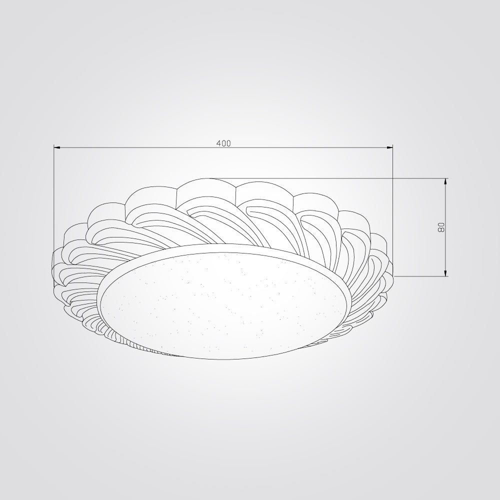 צמוד תקרה יעל לד CCT+ שלט Φ40| Φ50| לבן