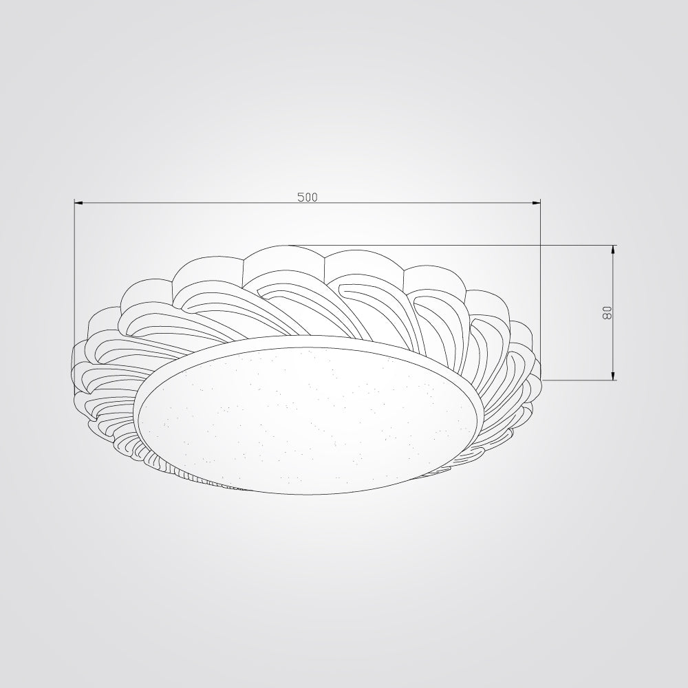 צמוד תקרה יעל לד CCT+ שלט Φ40| Φ50| לבן