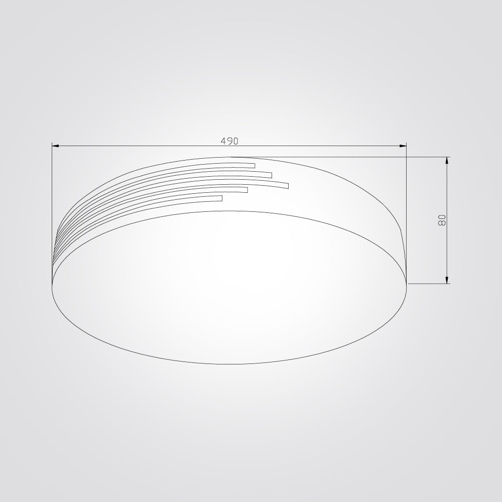 צמוד תקרה מרק לד CCT+ שלט Φ40| Φ50| לבן