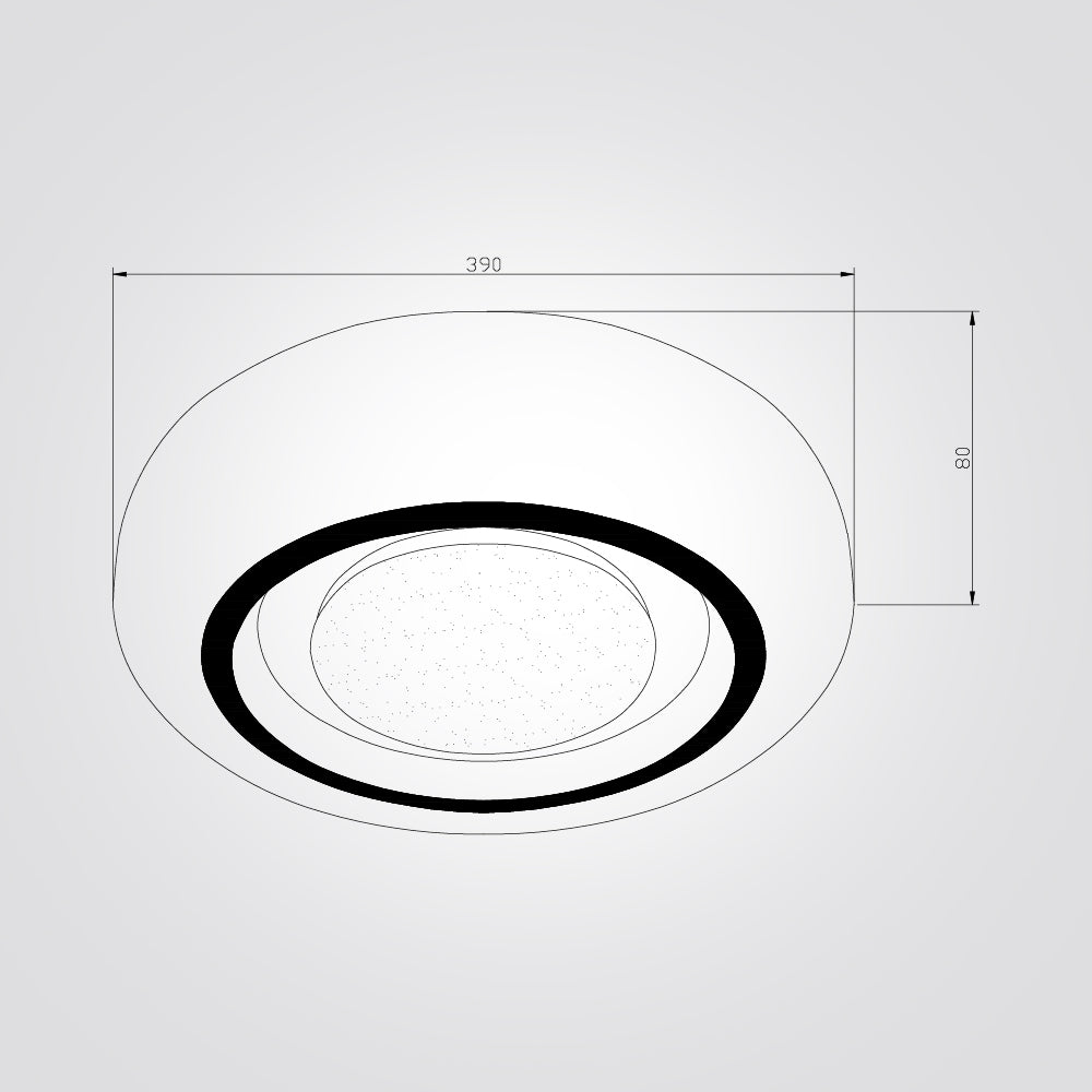 צמוד תקרה רונן לד CCT+ שלט Φ40| Φ50| לבן