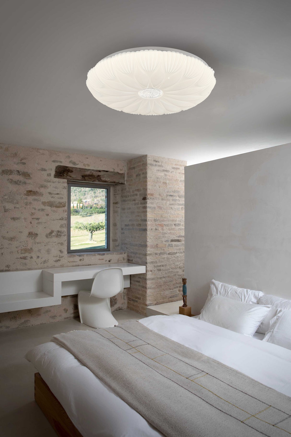 צמוד תקרה ינאי לד CCT+ שלט Φ40| Φ50| לבן