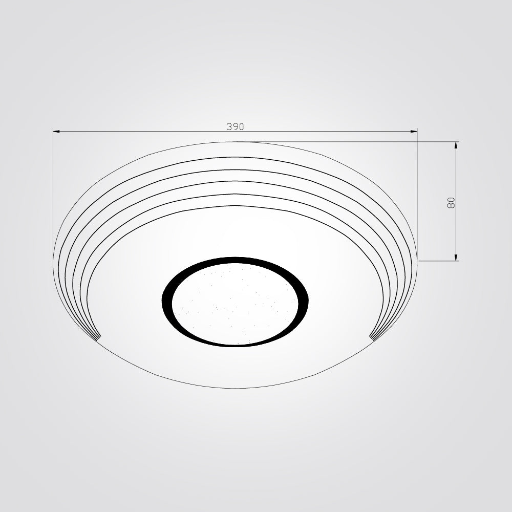 צמוד תקרה מור לד CCT+ שלט Φ40| Φ50| לבן