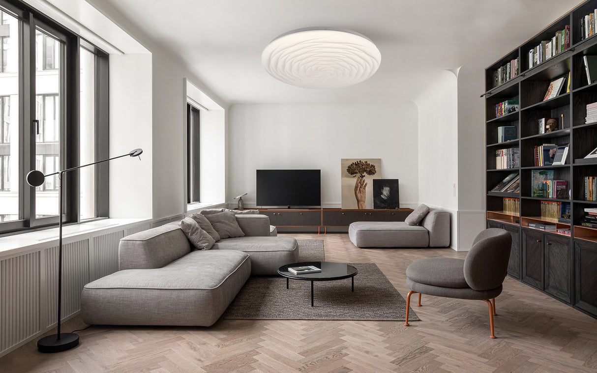 צמוד תקרה באתול לד CCT+ שלט Φ40| Φ50| לבן