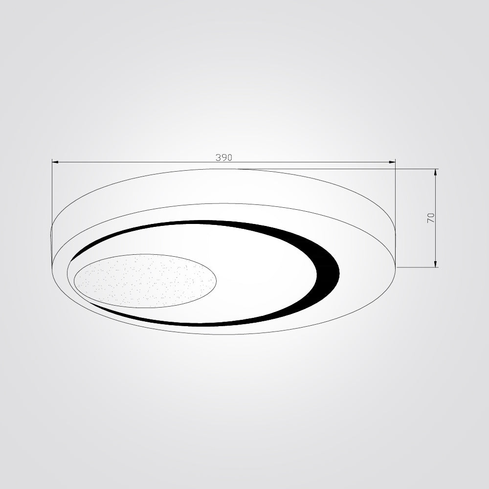 צמוד תקרה פיני לד CCT+ שלט Φ40| Φ50| לבן