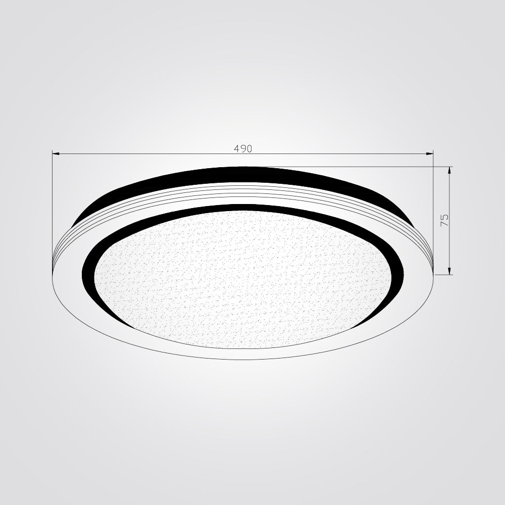 צמוד תקרה לידור לד CCT+ שלט Φ40| Φ50| לבן