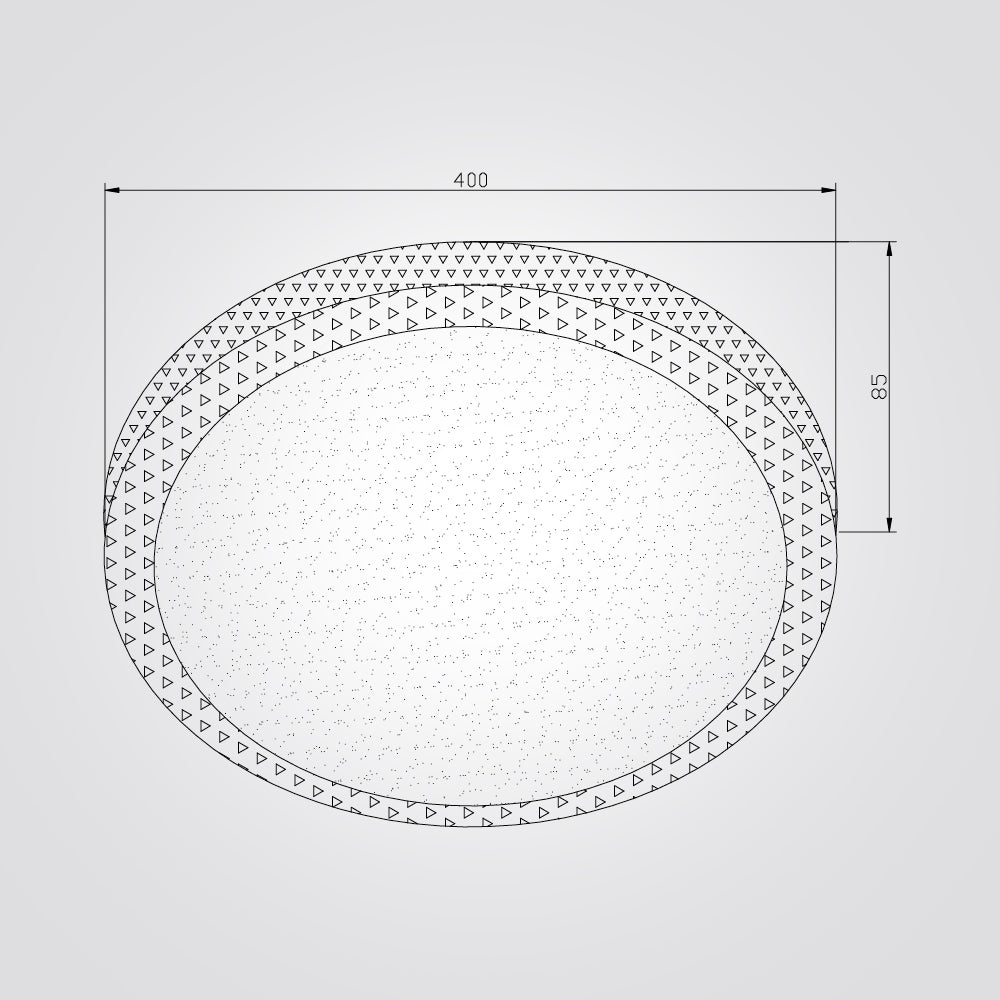 צמוד תקרה אורלי לד CCT+ שלט Φ40| Φ50| לבן