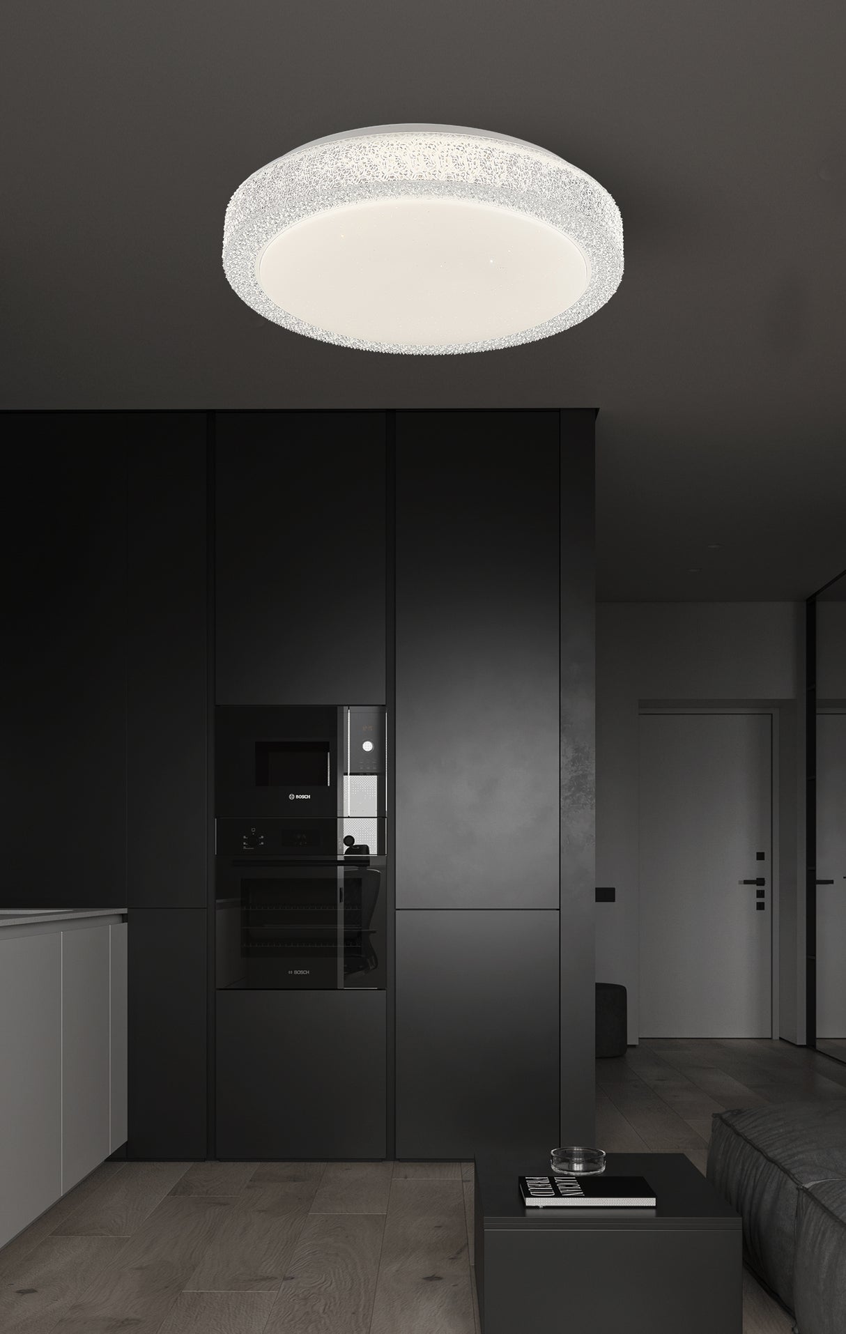 צמוד תקרה אורלי לד CCT+ שלט Φ40| Φ50| לבן